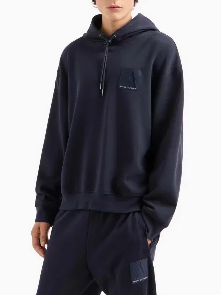 Худи Armani Exchange a-силуэта синее