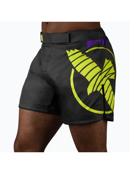 Мъжки тренировъчни шорти Hayabusa Icon Mid-Thigh MMA black/neon черно