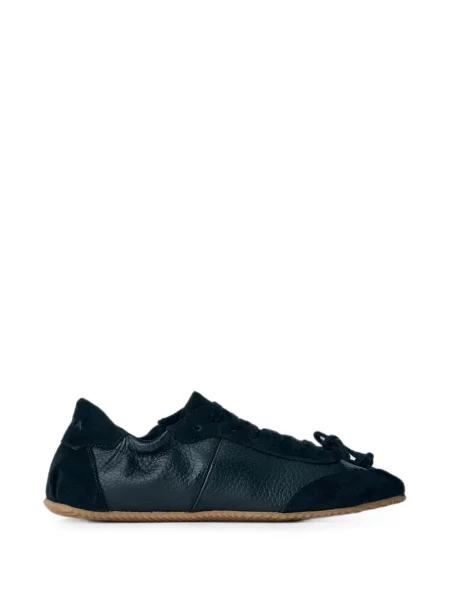 Sneakerși Abra cu funde negru