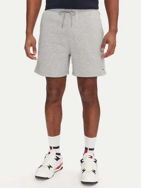 Tommy Jeans Pantaloni scurți sport Flag Beach gri