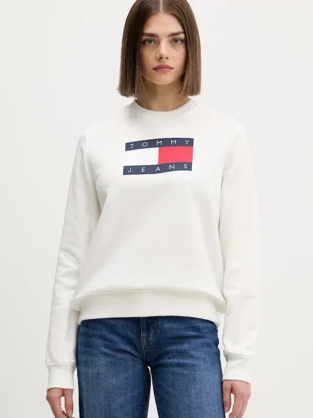Tommy Jeans μπλούζα μπεζ