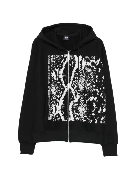 Hanorac cu glugă Stüssy negru