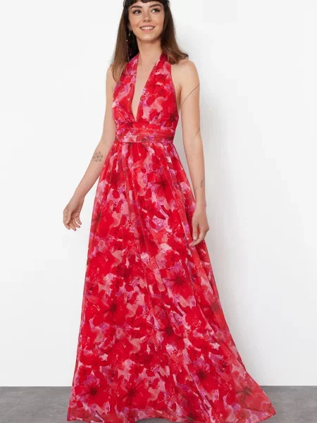 Rochie de seară Trendyol roșu