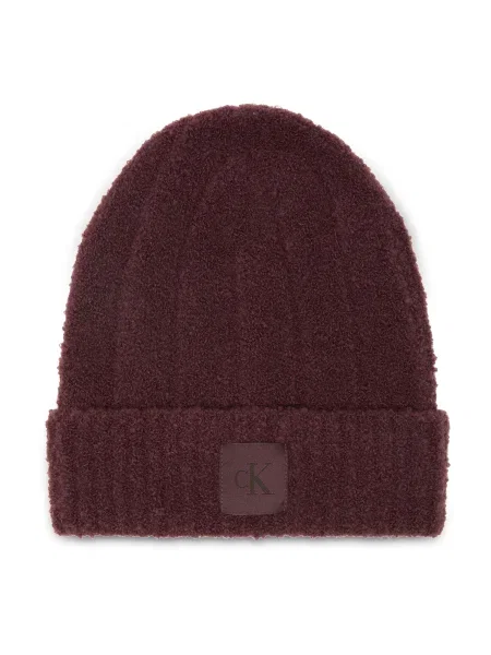 Calvin Klein Căciulă roșu vin bordo