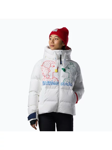 Geacă de schi pentru femei Rossignol JCC Allsnow Down white alb