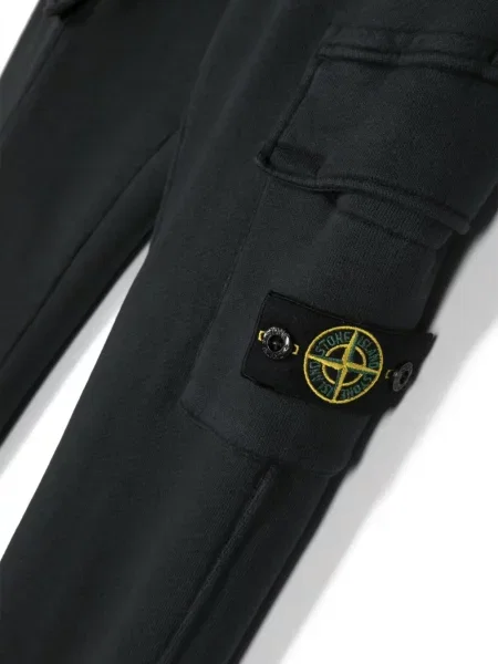 Spodnie dziecięce Stone Island czarne