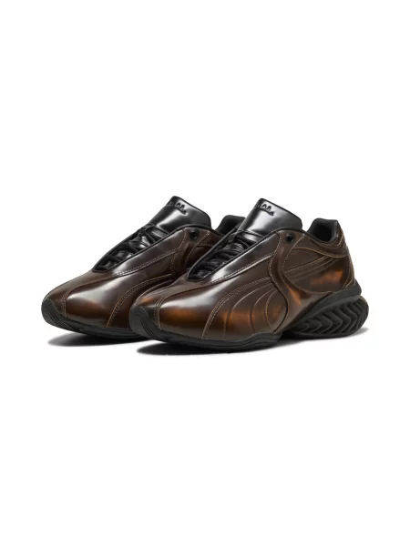 Puma Puma x J.L-A.L sneakersy skórzane brązowe