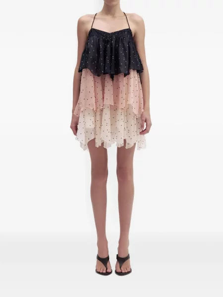 Rochie mini Aje cu buline negru