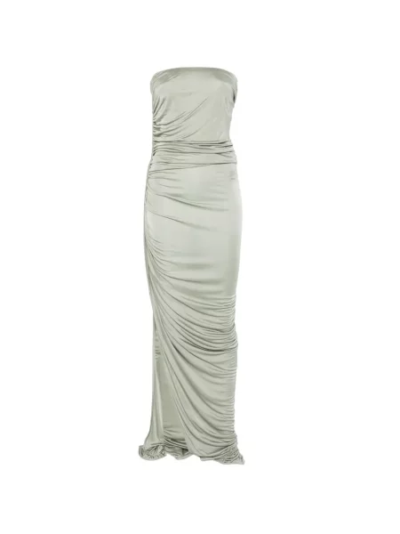 Rochie maxi Rick Owens Lilies drapată verde