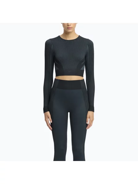 Longsleeve treningowy Reebok RBK Lab Seamless Crop black czarny