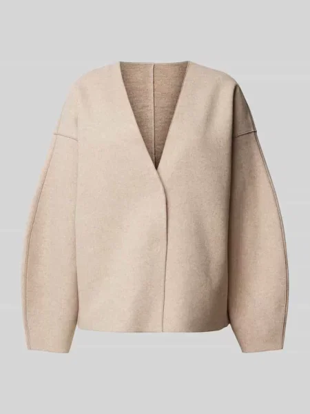 Kurtka z bufiastymi rękawami model ‘JUICE’ Vila beżowa