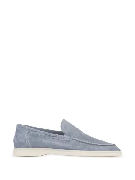 Pantofi loafer Aurélien din piele de căprioară albastru