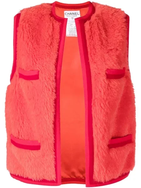 Vesta Chanel Pre-owned s výšivkou červená
