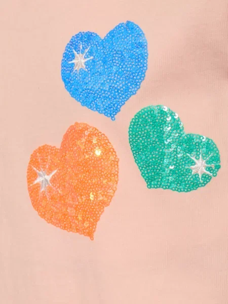 Molo T-Shirt Ranva Z Cekinami rosa niebieska