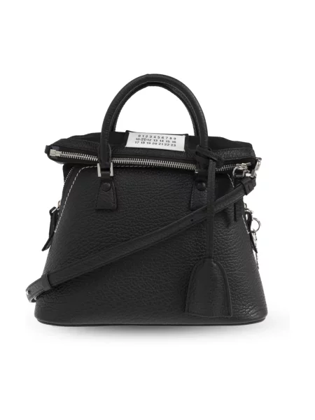 Mała mały torebka skórzana Maison Margiela czarna