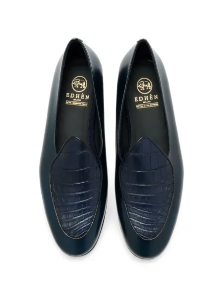 Pantofi loafer Edhen Milano din piele albastru