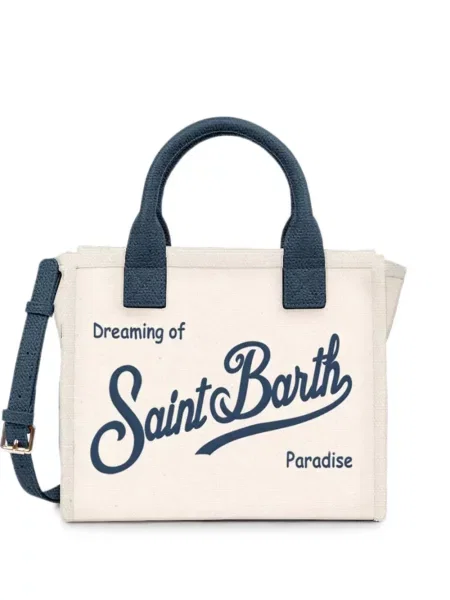 Geantă shopper Mc2 Saint Barth din piele cu imagine