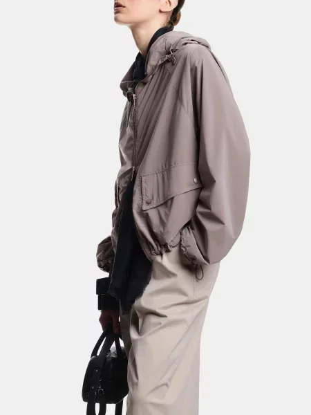 Демісезонна куртка Emporio Armani еластомультіестер коричневий