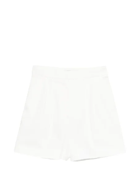 Pantaloni scurți Max Mara plisate alb