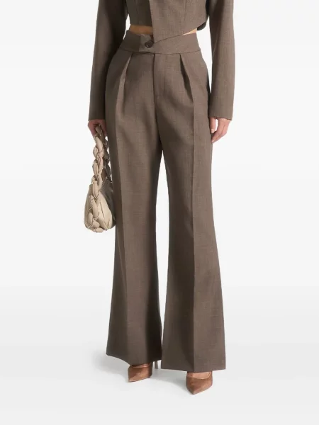 Pantaloni Manière De Voir plisate maro