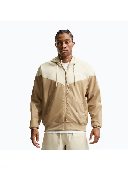 Geacă pentru bărbați Nike Sportswear Windrunner parachute beige/light khaki/white alb