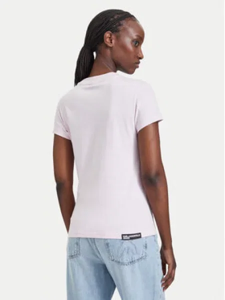 Karl Lagerfeld Jeans Majica Svetlo rožnata