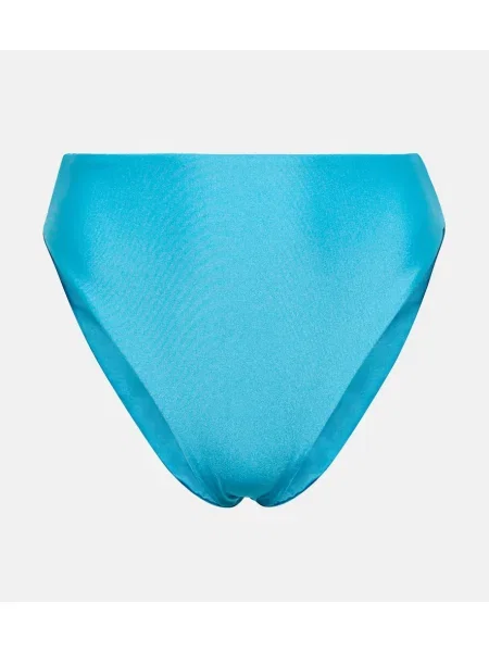 Bikini Jade Swim cu talie înaltă albastru