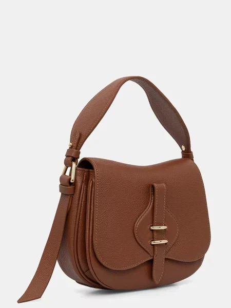 Geanta crossbody Coccinelle din piele maro