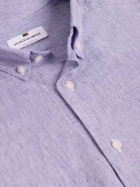 Gulerat cămașă Loja Das Meias cu dungi violet