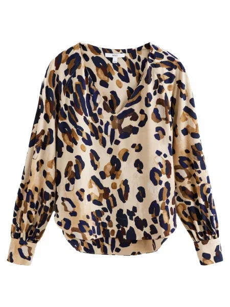 Next Bluza marine kapučino / temno rjava