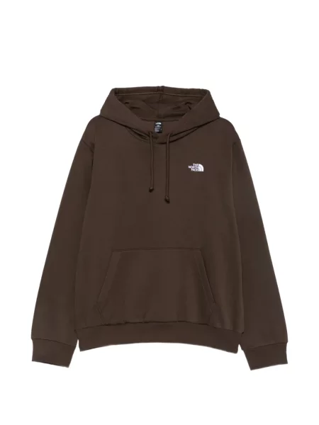 Hanorac cu glugă The North Face cu broderie maro