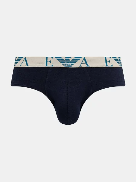 Emporio Armani Underwear slipy pánske s elastanom modrá