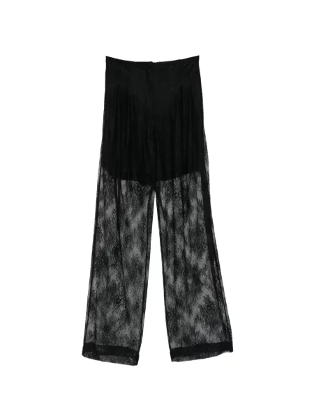Pantaloni Alberta Ferretti din dantelă negru