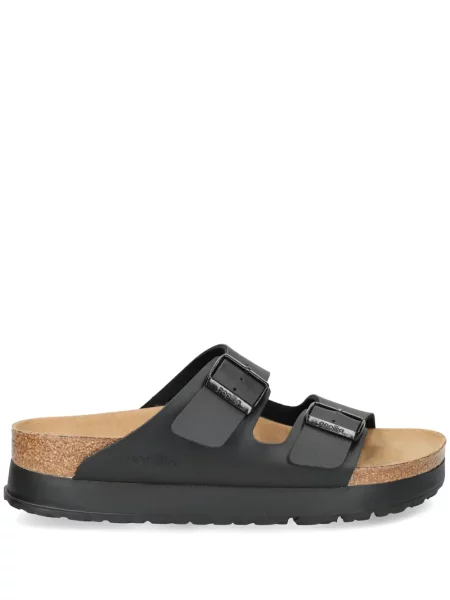 Klapki Birkenstock na platformie czarne