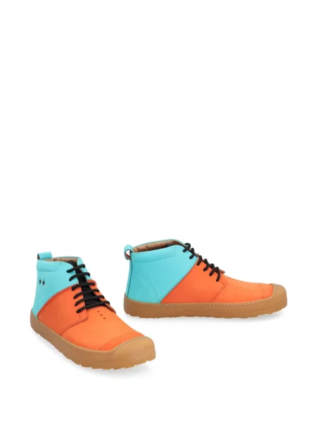 Δερμάτινα sneakers Volta πορτοκαλί
