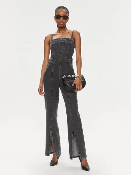 Karl Lagerfeld Jeans Salopetă Skinny Fit gri