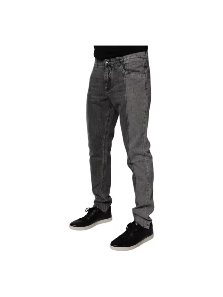 Skinny jeansy skinny Dolce And Gabbana szare