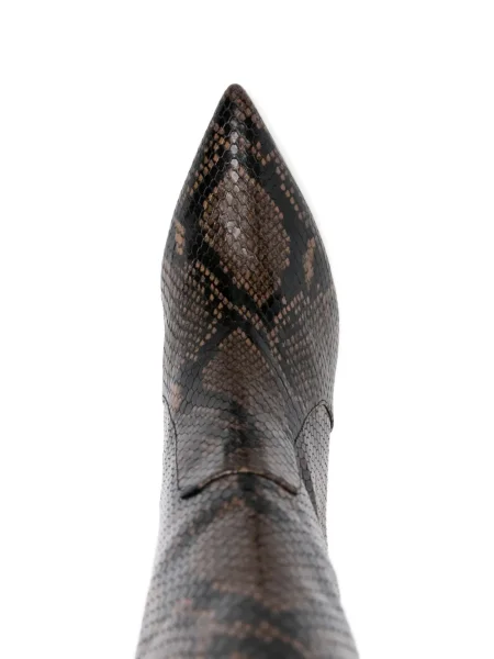 Botine Stuart Weitzman din piele maro