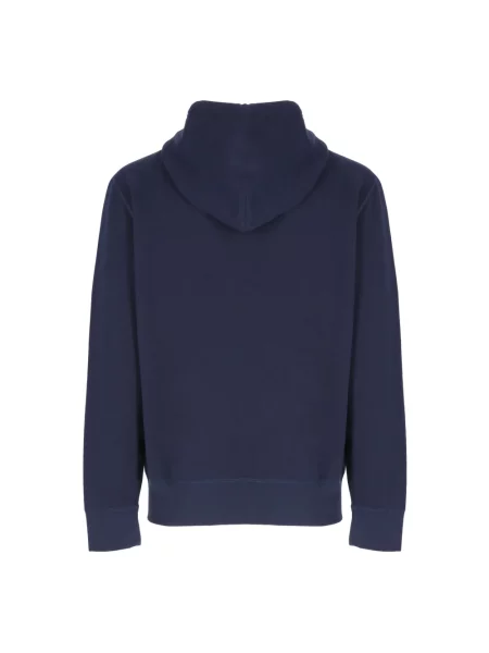 Bluza z kapturem Ralph Lauren polarowa z logo niebieska