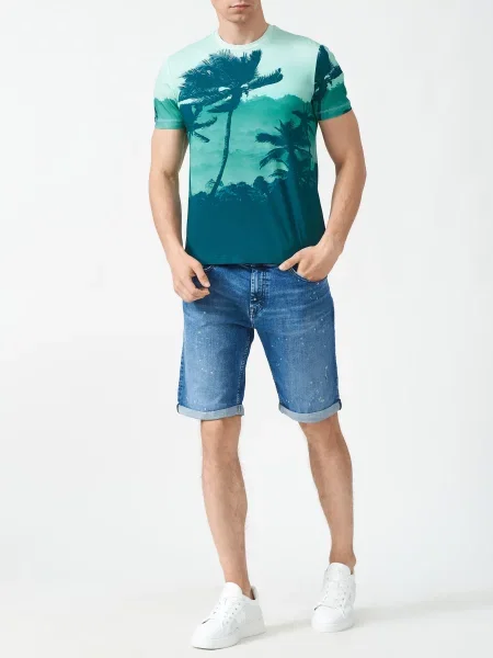 Футболка Bikkembergs зелена