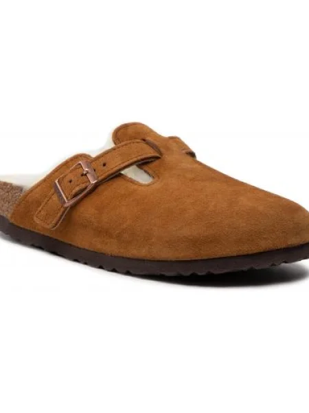 Šľapky BIRKENSTOCK Boston Vl/Sheraling Mink