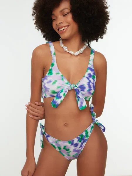 Bikini Trendyol w panterkę szare