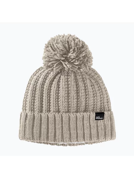 Czapka Jack Wolfskin Highloft Knit S szara