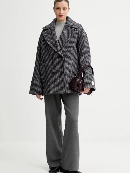 Светр Marc O'Polo півгольф сірий