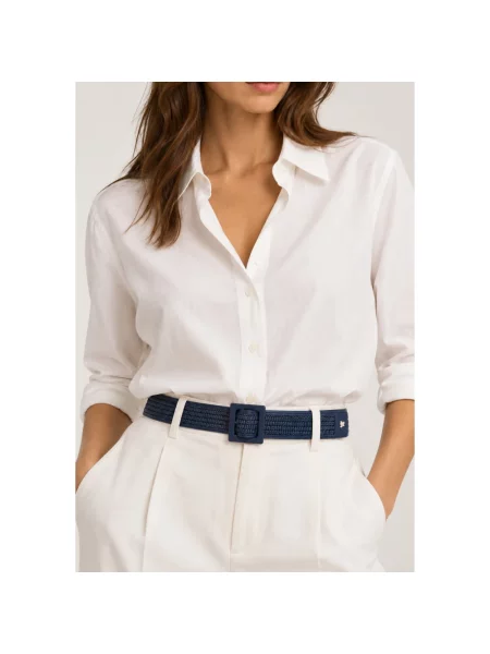 Pasek Weekend Max Mara pleciony niebieski
