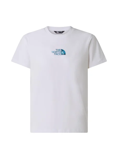 THE NORTH FACE Tricou azur / coajă de ou alb