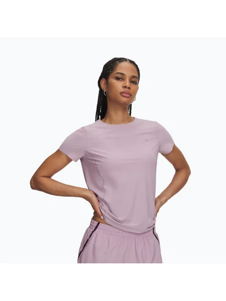 Дамска тренировъчна тениска Under Armour Vanish Elite SS mauve pink/metallic silver розово