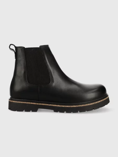 Buty trekkingowe Birkenstock Highwood Slip On Skórzane czarne