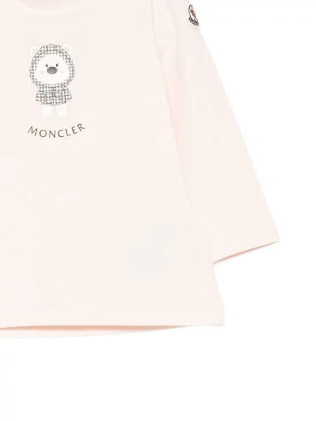 Koszulka dziecięca Moncler Enfant różowa