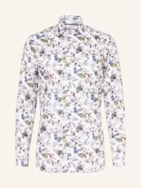 Olymp Signature Košile Signature Tailored Fit / zelená / modrá bílá